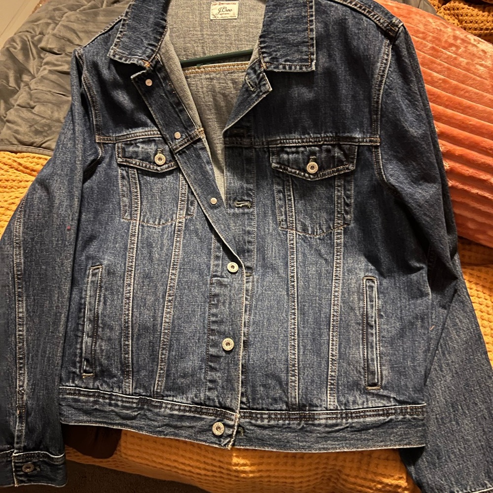 J. Crew Dark Blue Jean Jacket